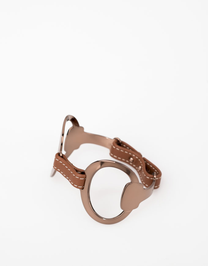 bracelet-manchette-mors-or-brun-cuir-camel2