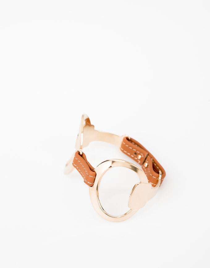 bracelet-manchette-mors-or-rose-cuir-orange3