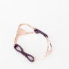bracelet-manchette-mors-or-rose-cuir-violet