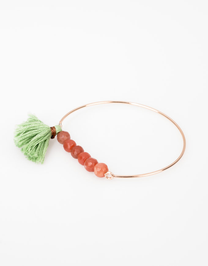 bracelet-plaqué-or-pierres-pompon1